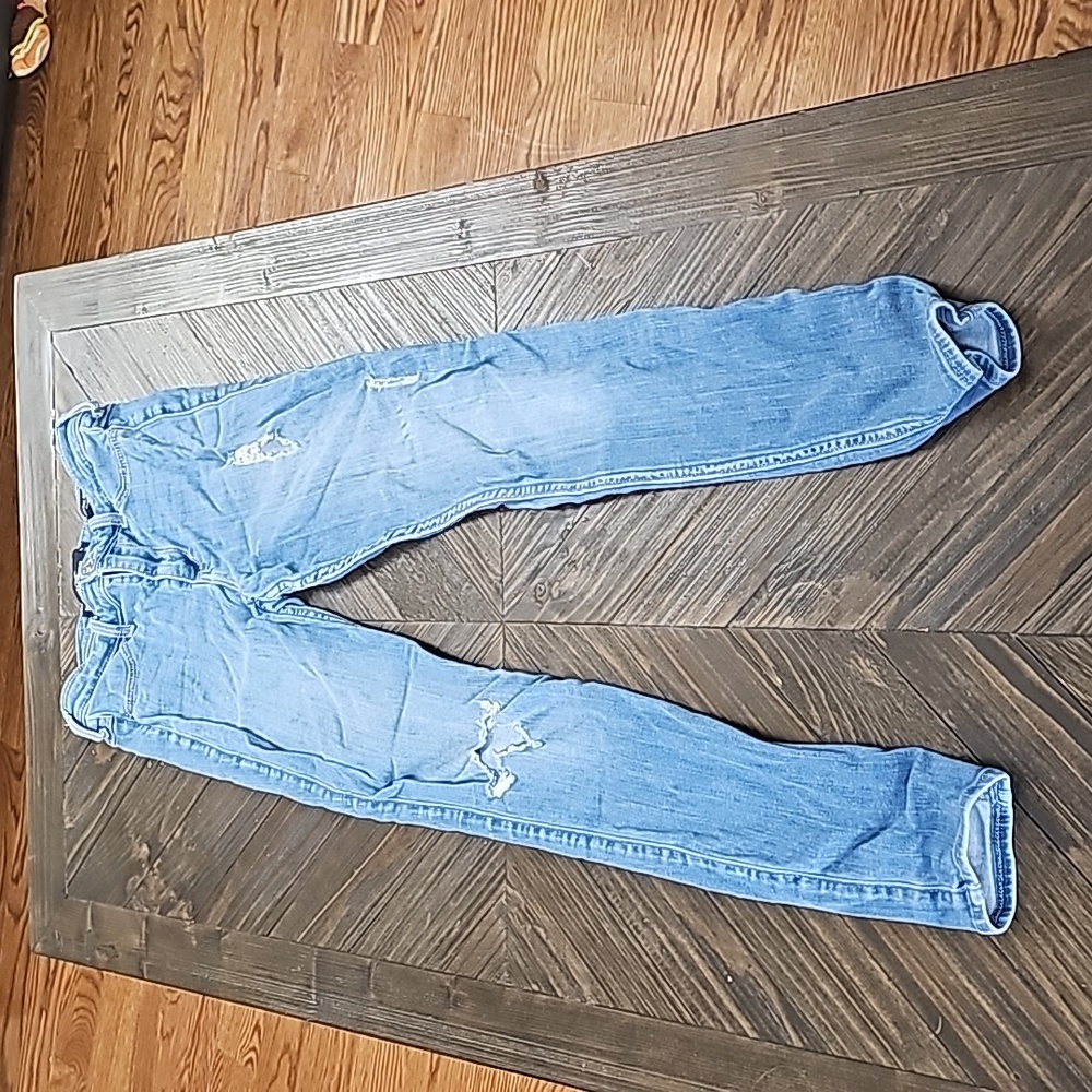 Hollister High Rise ripped Jean Leggings, straight leg, Size 5R, W27, L28